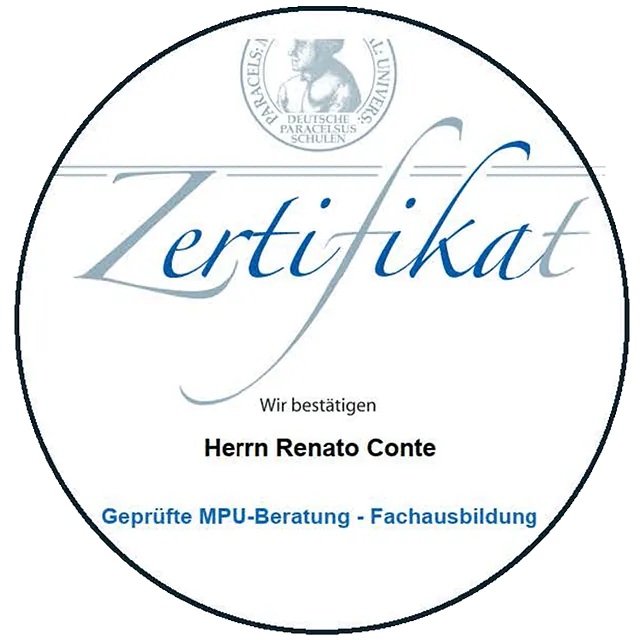 Zertfikat Geprüfter MPU Berater Fachausbildung